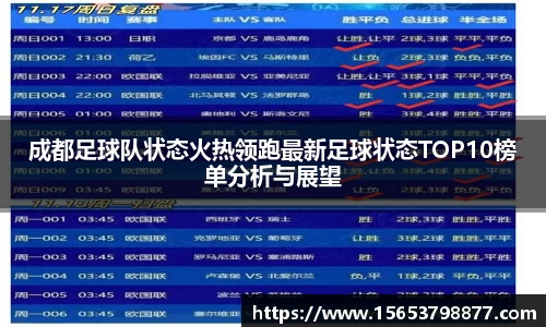 成都足球队状态火热领跑最新足球状态TOP10榜单分析与展望
